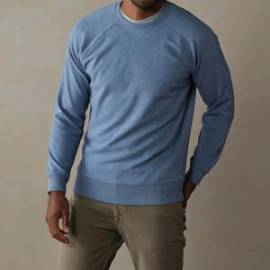 ODM hommes vêtements de sport d'hiver 100% coton tricoté polaire respirant pull sweat anti-rétrécissement personnalisable avant Logo - Product Image 1