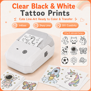 Stampante Portatile Termica ad Alta Velocità per Tatuaggi Temporanei, Kit Fai-da-te per Tatuaggi OEM all'Ingrosso, Disponibile per Feste per Bambini e Regali - Product Image 3