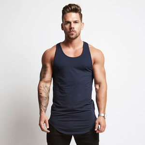 OEM Custom Breathable Casual Knitted Bodybuilding Muscle <b>Singlet</b> Stringer Gym Ribbed Tank Top <b>for</b> <b>Men</b> - Product Image 3