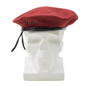 Haute qualité 100% laine français béret personnalisé brodé tactique Tam béret chapeau Design élégant pour hommes-pour décontracté fête plage - Product Image 4