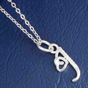 Colgante inicial de Plata de Ley 925 chapada en oro con circonita cúbica blanca para collar de mujer a granel directo de fábrica - Product Image 4