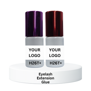 Alta calidad H26T + Secado rápido Fuerte viscosidad 3G 5G 10g Imprimación negra Pegamento para extensión de pestañas individuales Etiqueta privada Fuerte" - Product Image 1