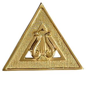 2025 Royal Arch Steward Collar Joyas Patrón cuadrado bordado Insignia de cuero Tipo cosido - Product Image 4