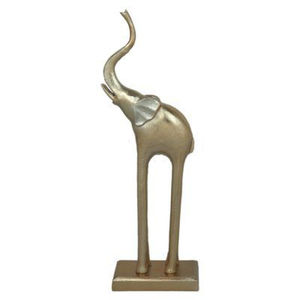 Vente en gros de sculptures élégantes en métal de cerf Sculpture moderne en laiton de cerf sur socle en marbre pour décoration de maison et de bureau de luxe - Product Image 3