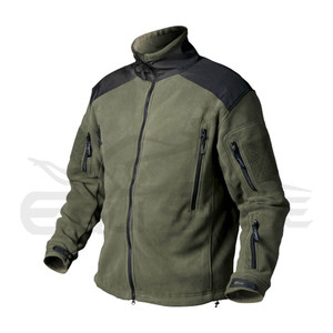Veste polaire de chasse à capuche manches longues col montant poches fonctionnelles fournisseurs OEM veste d'extérieur d'hiver coupe-vent - Product Image 3