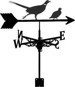 Veleta de hierro hecha a mano con diseño animal único para decoración exterior de granero o jardín en la azotea - Product Image 2