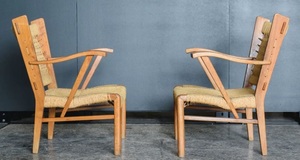 Chaise de salle à manger moderne de luxe de haute qualité teck chêne bois rotin osier pour bureau à domicile appartement entrepôt cave à vin Offre Spéciale - Product Image 3