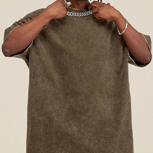 เสื้อยืดผ้าฝ้าย100% วินเทจสำหรับผู้ชายเสื้อลายกรดแห้งเร็วออกแบบได้ตามต้องการ - Product Image 2