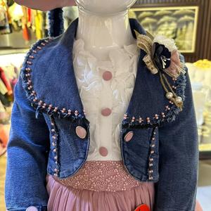 New Party Wear for Kids Sequence Design Frocks for Baby Girl with Hat - Product Image 6