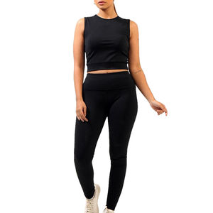 Conjunto de Yoga de Secado Rápido con Diseño Personalizado para Mujeres de Talla Grande, Patrón Sólido, Ropa de Yoga OMEServicer, Precio al por Mayor, a la Moda - Product Image 1