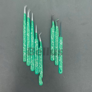 ขนตาปลอมมีความแม่นยำแวววาวหรูหราเครื่องมือขนตาแบบปลายบางเป็นพิเศษทำจากเส้นใยสำหรับต่อขนตาเพิ่มวอลลุ่มน้ำหนักเบาปรับแต่งโลโก้ได้ตามต้องการ - Product Image 5