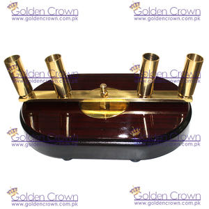 Base para Asta de Bandera Ceremonial de Madera de Palisandro, Cuatro Postes, Tamaño y Impresión Personalizables, para Uso con Bandera Nacional - Product Image 4