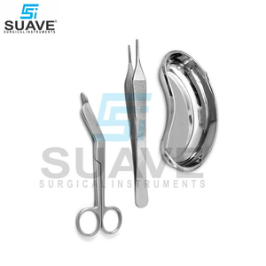 Juegos de instrumentos de vendaje y cirugía Juego de instrumentos de vendaje para heridas de acero inoxidable por SUAVE SURGICAL INSTRUMENTS - Product Image 4