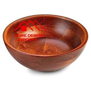Decorative Party & Wedding Decor Latest Design Wholesale High Quality <b>Large</b> Acacia Wooden <b>Bowl</b> - Product Image 4