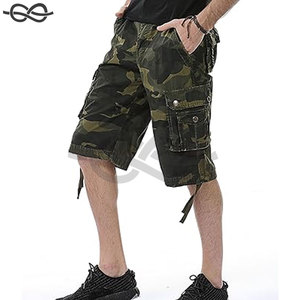 Short cargo de camouflage pour hommes, coupe décontractée, multi-poches, short cargo de camouflage pour l'extérieur, short tactique pour randonnée, camping, tenue décontracté, gym - Product Image 3