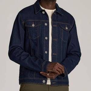 Veste en jean décontractée pour homme, style classique, jean délavé, vêtement d'extérieur pour le printemps, l'automne et l'hiver - Product Image 1