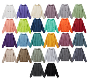 2026 AutumnWinter Unisex Heavyweight Hoodie <b>Sweater</b> Solid Color Customized Hoodie <b>Set</b> - Product Image 4