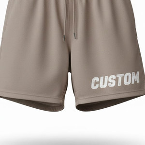 Pantalones Cortos Deportivos para Hombre con Logotipo Bordado Personalizado, Detalle de Botones, Ligeros, Transpirables, de Poliéster/Algodón, Ajuste Cómodo para Gimnasio y Fitness - Product Image 5