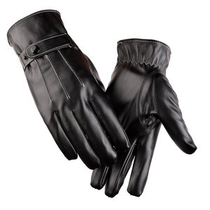 Nouveaux gants en cuir tendance pour hommes et femmes, chauds et confortables pour l'hiver, vêtements de sport de plein air, gants de dernière génération à doigts entiers - Product Image 3