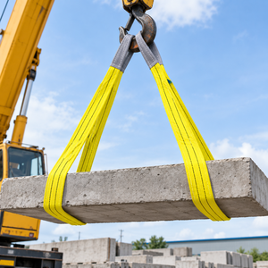 Sangle de levage plate en polyester 3 tonnes 75 mm × 3 m, sangle haute performance avec boucles renforcées, approvisionnement direct usine - Product Image 2