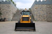 Soosan 3CX Mini Loader Backhoe Excavator Berkualitas Tinggi 4x4 Penggerak Roda Penggerak Depan Mesin 75KW Efisiensi Operasional Tinggi