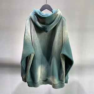 Sweat-shirt vintage pour homme en coton 100% brodé, coupe régulière, poids lourd, personnalisé, en molleton imperméable, lavage à l'acide - Product Image 3