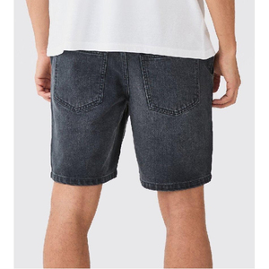 Pantalones cortos vaqueros informales de verano con logotipo personalizado a la moda de alta calidad al por mayor, ropa de calle ajustada, pantalones cortos vaqueros Vintage para hombre - Product Image 2