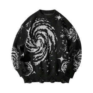 Suéter de Mohair de Manga Larga para Hombre, Suéter Holgado, Suave, Cálido y Cómodo, Ropa de Punto, Otoño Invierno, Moda Casual, Ropa de Calle - Product Image 5