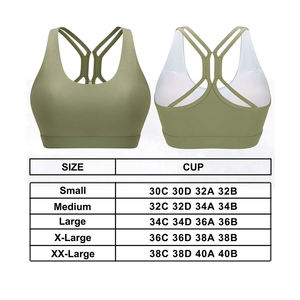 Débardeur de sport de fitness sans couture à séchage rapide pour femmes taille XL soutien-gorge de Yoga léger bretelles croisées entraînements de gymnastique respirants - Product Image 6