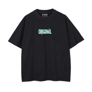 เสื้อยืดคอตตอนแท้ 100% แบรนด์ Original Asli ทรงหลวมไหล่ตก ลายเรียบ ดีไซน์โอเวอร์ไซส์ ผ้าเจอร์ซีย์ น้ำหนัก 240 กรัม พิมพ์ลายด้วยเทคนิคซิลค์สกรีน - Product Image 2
