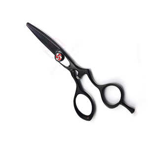 Tijeras de Belleza Profesionales de Acero Inoxidable 9CR13 Negro Premium para Uso en Salón – Tijeras de Corte de Pelo para Diestros - Product Image 1