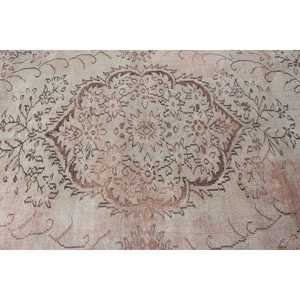 Tapis turc vintage 5,3x9,3 pi (162x282 cm), tapis ombré brun jaune - Product Image 4