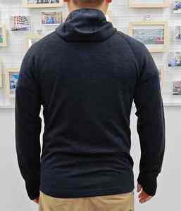 Veste polaire en laine mérinos et sweat à capuche décontracté extérieur respirant pour sweat à capuche - Product Image 4