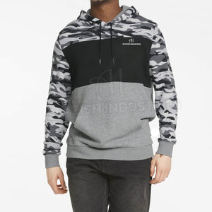 เสื้อฮู้ดซิปสำหรับออกกำลังกายฤดูหนาวผู้ชาย แห้งเร็ว สีพื้น ผ้าฟลีซ กันลม ระบายอากาศได้ดี ผลิตจากโพลีเอสเตอร์/คอตตอนคุณภาพสูง - Product Image 5