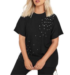 OEM fábrica al por mayor 2025 mujeres transpirable cómodo Color sólido cuello redondo secado rápido Anti retráctil camisetas para mujeres - Product Image 1