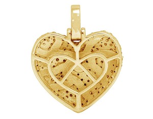 Elegant Broken <b>Heart</b> Pendant With White Moissanite Diamonds <b>Silver</b> Hip Hop Jewelry <b>Necklace</b> Charm - Product Image 3