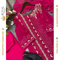 CONCEPTEUR TENDANCE PAKISTANI SEQUENCE BRODERIE COSTUME DE TRAVAIL PENDU ET DUPATTA COLLECTION PAR ROYAL EXPORT
