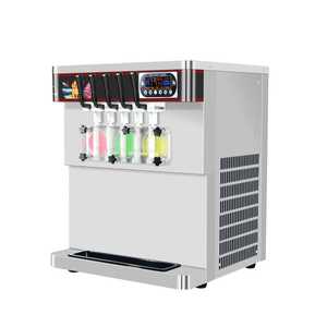 Machine à glace molle professionnelle 5 saveurs 50-55L/H, modèle de comptoir en acier inoxydable, 110V 220V ICM-390T - Product Image 2