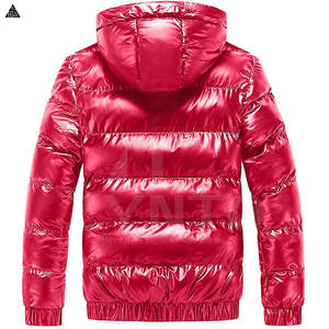 Veste à bulles d'extérieur en gros pour homme, légère, chaude, en duvet de canard, logo personnalisé, nylon, veste à bulles d'hiver pour homme - Product Image 3