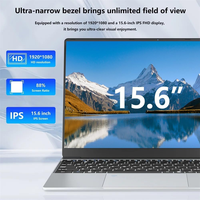 Nouvel Ordinateur Portable 2025 15.6'' Intel N5095, Déverrouillage par Empreinte Digitale, PC Portable Professionnel Ultra-Fin, Windows 10, pour Étudiants