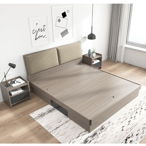 ANZIO KING BED con ALMACENAMIENTO Muebles de dormitorio de madera para uso doméstico para apartamentos Proveedor en India - Product Image 2