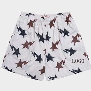 Pantalones Cortos Deportivos de Malla para Hombre, Talla Grande, Estilo Casual de Verano, Cintura Elástica, Tejido de Punto, Diseño Personalizable por Sublimación, Secado Rápido - Product Image 6