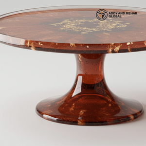 Support à gâteau en résine de haute qualité / Outils pour gâteaux Table ronde pour la présentation de pâtisseries et de desserts Centre de table Fournisseur en gros - Product Image 4