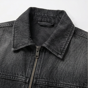 Chaqueta Vaquera de Invierno para Hombre, Diseño Personalizado, Estilo Urbano, Lavado Ácido, Vintage, Bordada, con Estampado, Impermeable, Ropa de Moda - Product Image 4