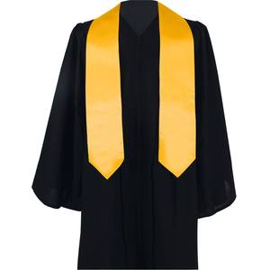 Fábrica personalizada de alta calidad al por mayor estola de graduación y faja con embellecedor uso escolar 100% poliéster logotipo personalizado Unisex - Product Image 1