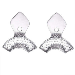 Bandejas de impresión dental de acero inoxidable, Instrumentos dentales personalizados, bandejas de impresión de ortodoncia perforadas - Product Image 4