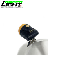 3.8Ah Recargable Miners Cap Lamp Casco inalámbrico Luz 10000lux IP68 PC Material Led Miner Lamp