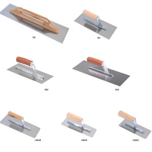 Hình chữ nhật mịn thép thạch cao trowel 48x13cm với 10x10mm tay cầm bằng gỗ - Product Image 2