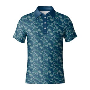 Polo de golf pour homme en polyester, respirant, extensible, vêtements de sport performants, OEM Vietnam - Product Image 3