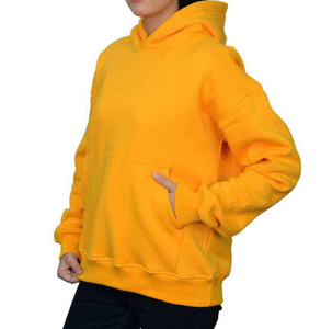 Sweat à capuche élégant surdimensionné pour femmes Premium 80% coton 20% mélange de polyester conception de l'arc linéaire avant noir décontracté à capuche - Product Image 4